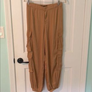 Zara satiny cargo pants